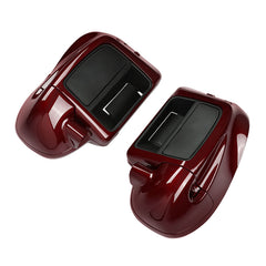 HR3 Mysterious Red Sunglo Vented Lower Fairing Kit With 6.5" Speaker Pods For Harley Touring models 2015-2024