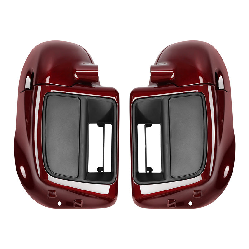 HR3 Mysterious Red Sunglo Vented Lower Fairing Kit With 6.5" Speaker Pods For Harley Touring models 2015-2024