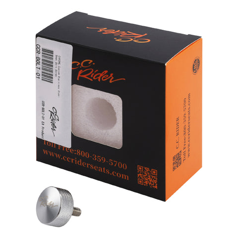 C.C. RIDER Custom Stainless Steel Seat Bolt Screw for Harley Touring Dyna Sportster Softail 1996-2024