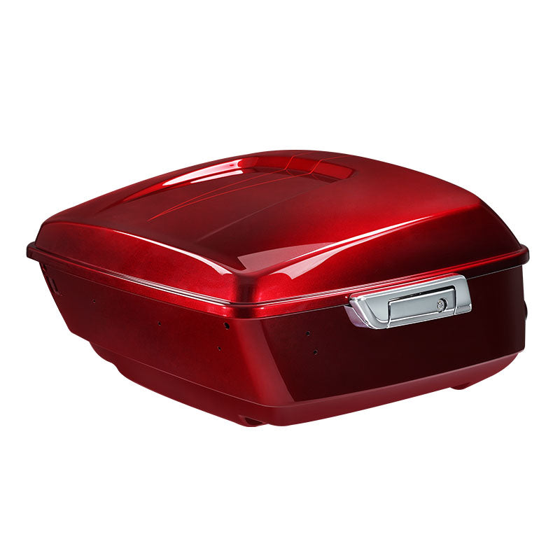 HR3 Velocity Red Sunglo 2017S King Size Touring Trunk Luggage with Speaker Cut Outs For 14-24 Harley Touring