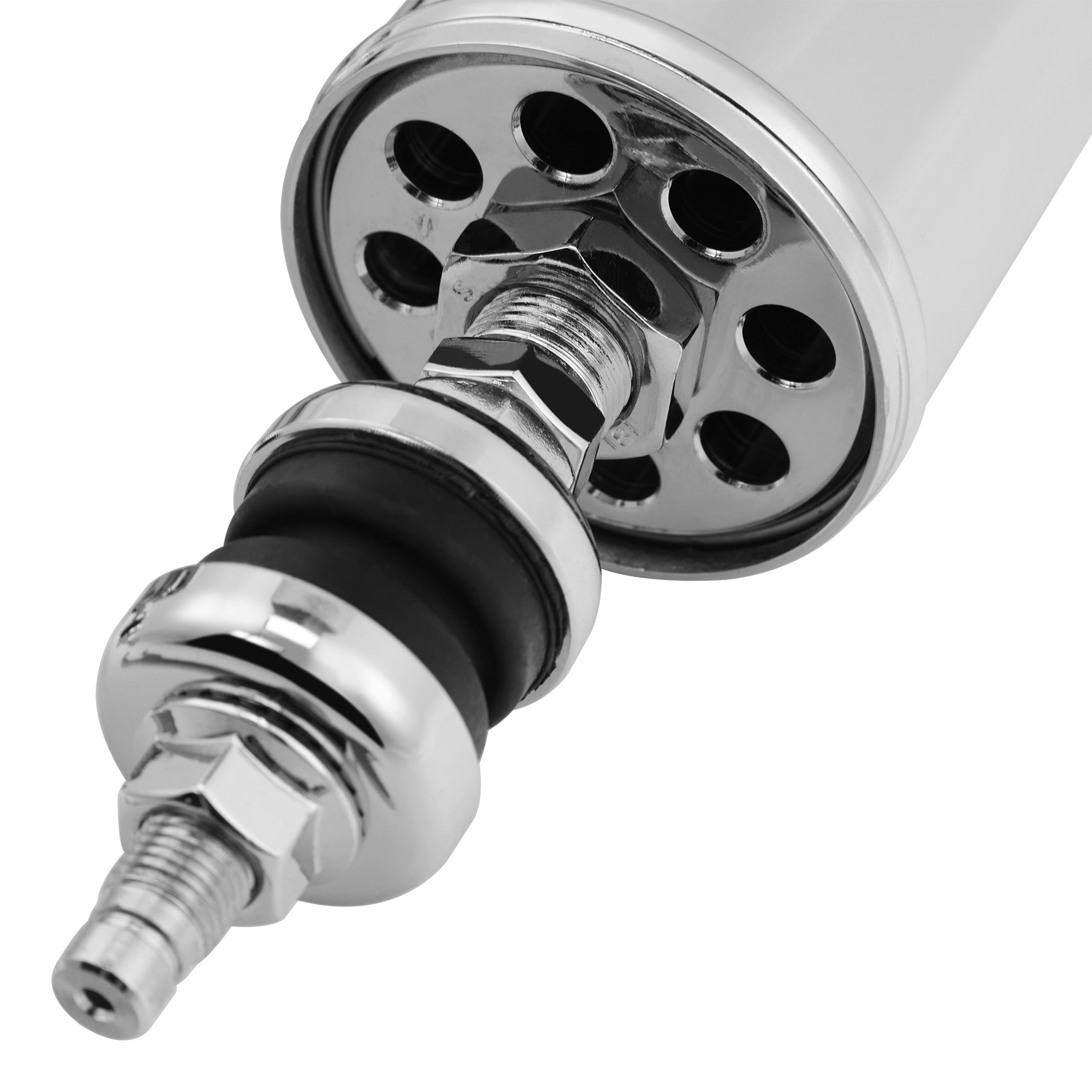 Custom Chrome Rear Suspension Heavy Duty Shocks For Harley Softail Fatboy Slim Deluxe 00-17 16