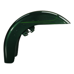 HR3 Deep Jade Pearl Motorcycle 18" Wide Tire Front Mudguard Fender For Harley Touring Models 2014-2023