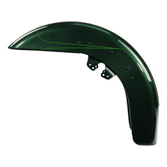 HR3 Deep Jade Pearl Motorcycle 18" Wide Tire Front Mudguard Fender For Harley Touring Models 2014-2023