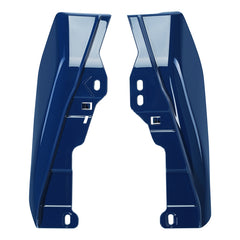 HR3 Bright Billiard Blue Mid Frame Air Heat Deflectors For Harley Touring and Trike Models 09-24