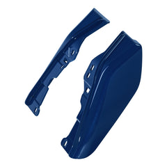 HR3 Bright Billiard Blue Mid Frame Air Heat Deflectors For Harley Touring and Trike Models 09-24