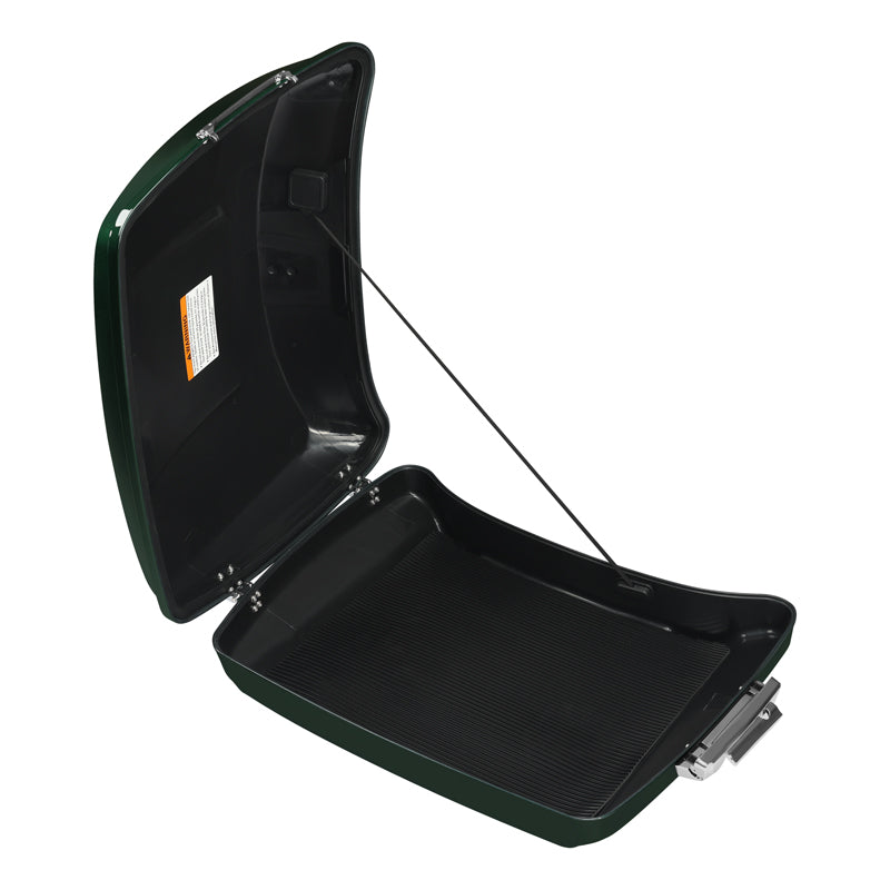 HR3 Deep Jade Pearl 5.5" Razor Style Touring Trunk Luggage For 14-24 Touring