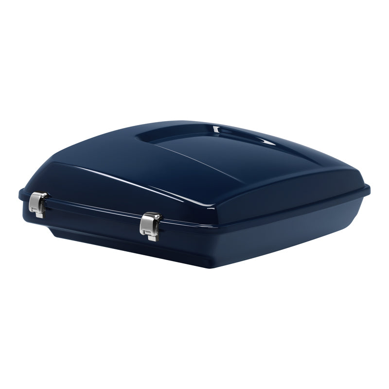 HR3 Billiard Blue 5.5" Razor Style Touring Trunk Luggage For 14-24 Harley Touring