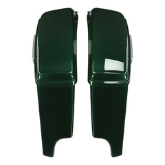 HR3 Deep Jade Pearl 5" Stretched Extended Saddlebags For Harley Touring 2014-2022