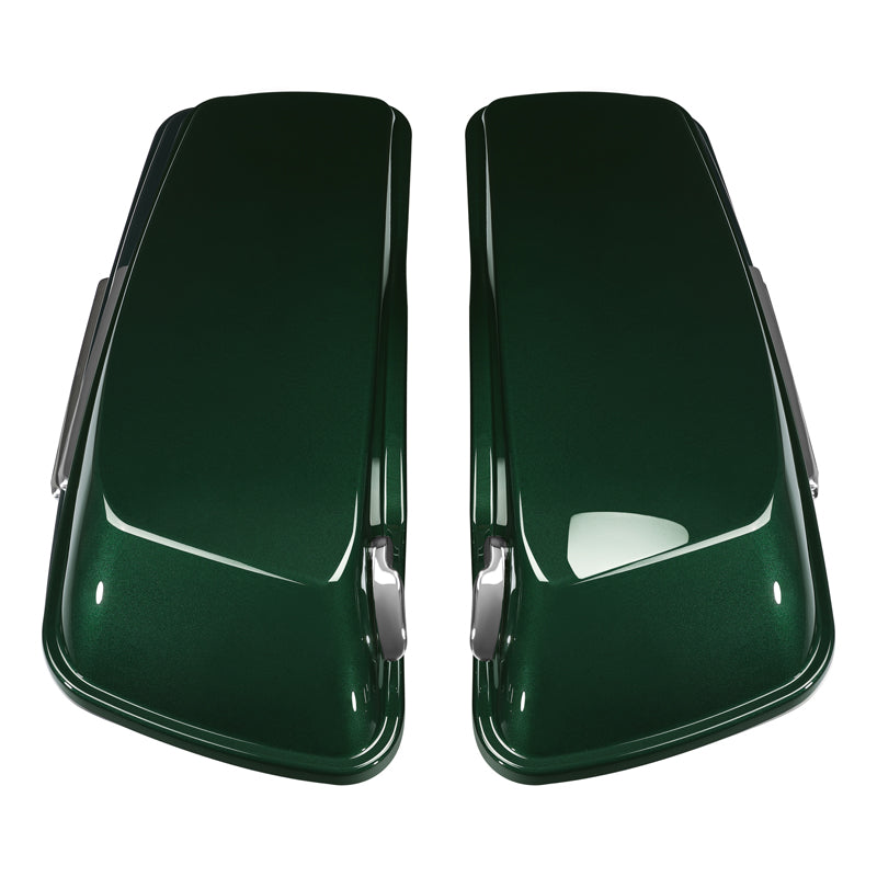 HR3 Deep Jade Pearl 5" Stretched Extended Saddlebags For Harley Touring 2014-2022