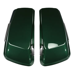 HR3 Deep Jade Pearl 5" Stretched Extended Saddlebags For Harley Touring 2014-2022