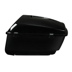 Custom Chrome Gloss Black 13.7" King Touring Trunk Fit For Harley Touring '14-'24