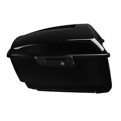 Custom Chrome Gloss Black 13.7" King Touring Trunk Fit For Harley Touring '14-'24