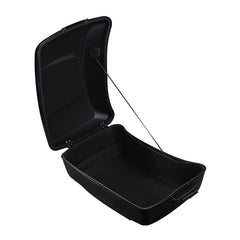 Custom Chrome Gloss Black 13.7" King Touring Trunk Fit For Harley Touring '14-'24