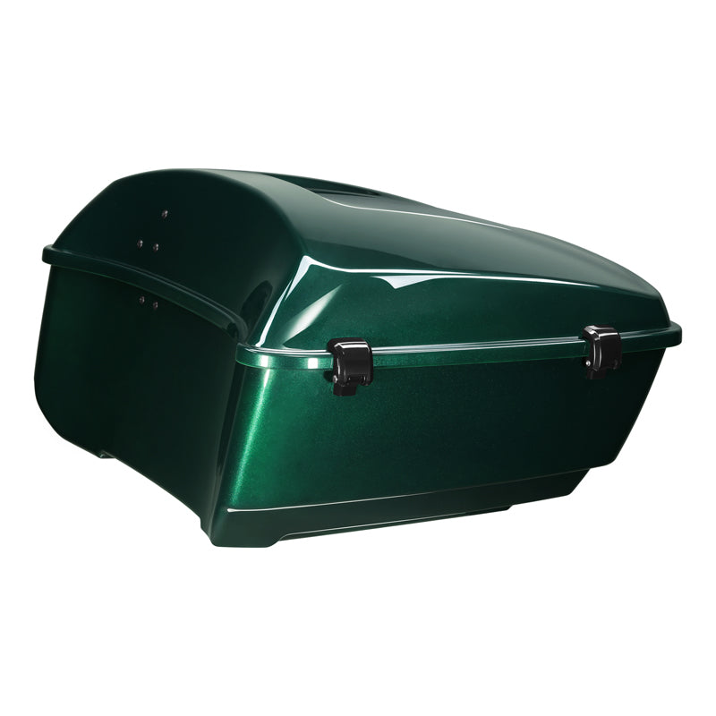 HR3 Alpine Green 13.7" King Size Touring Trunk Luggage For 14-24 Harley Touring