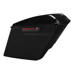 Custom Chrome Vivid Black 5" Extended Stretched Hard Saddlebags Fit For Harley Touring road glide '14-'23