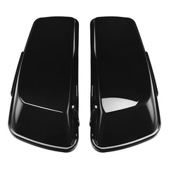 Custom Chrome Vivid Black 5" Extended Stretched Hard Saddlebags Fit For Harley Touring road glide '14-'23