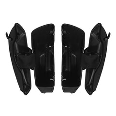 Custom Chrome Vivid Black 5" Extended Stretched Hard Saddlebags Fit For Harley Touring road glide '14-'23