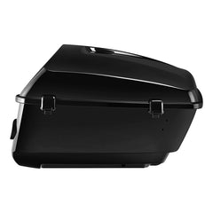Custom Chrome 13.7" Gloss Black King Touring Trunk Fit For Harley Touring Road Street Glide'14-'24