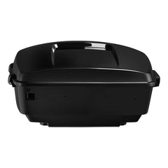 Custom Chrome 13.7" Gloss Black King Touring Trunk Fit For Harley Touring Road Street Glide'14-'24