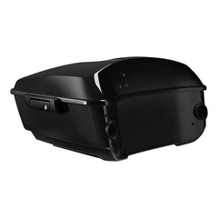 Custom Chrome 13.7" Gloss Black King Touring Trunk Fit For Harley Touring Road Street Glide'14-'24