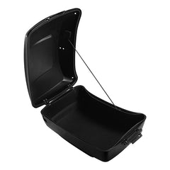 Custom Chrome 13.7" Gloss Black King Touring Trunk Fit For Harley Touring Road Street Glide'14-'24