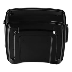 Custom Chrome 13.7" Gloss Black King Touring Trunk Fit For Harley Touring Road Street Glide'14-'24