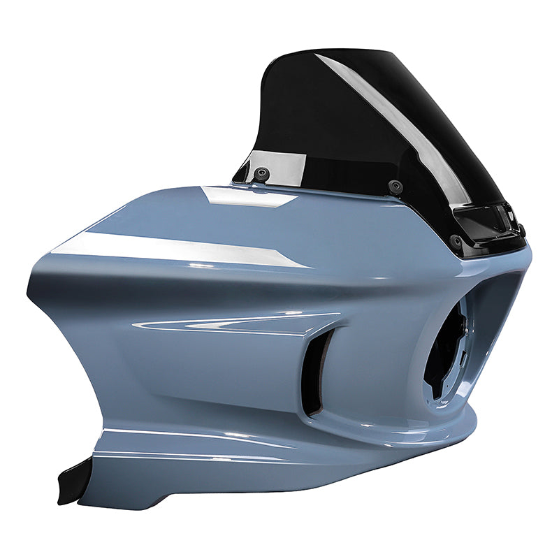 HR3 Low Rider Sharkskin Blue  Headlight Fairing & Black Windshield Fit For Harley Low Rider ST 2022-2024