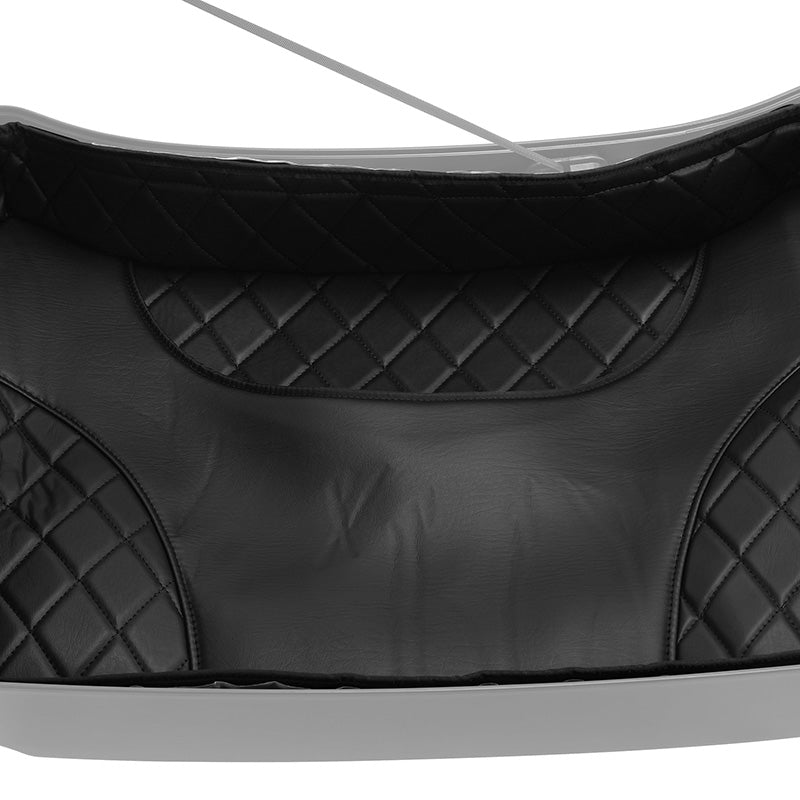 C.C. RIDER Chopped Pack Trunk Carpet Liner Black Stitching Fit For Harley Touring Electra Road Glide 2014-2023