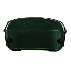 HR3 Deep Jade Pearl / Vivid Black King Size Touring Trunk Luggage with Speaker Cut Outs For 14-24 Harley Touring