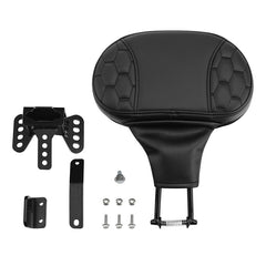 C.C. RIDER Rider Backrest 2 Up Seat Driver Backrest Pad For Harley Touring CVO Street Glide Road Glide Electra Glide Road King, 1988-2025