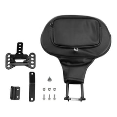 C.C. RIDER Rider Backrest 2 Up Seat Driver Backrest Pad For Harley Touring CVO Street Glide Road Glide Electra Glide Road King, 1988-2025