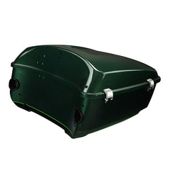 HR3 Deep Jade Pearl / Vivid Black King Size Touring Trunk Luggage with Speaker Cut Outs For 14-24 Harley Touring