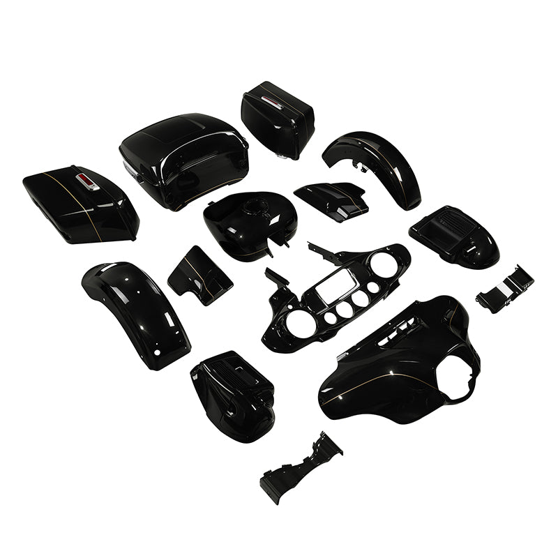 HR3 Black Quartz 2016UL Complete Body Fairing Kit For Harley Ultra Limited FLHTK 14-23
