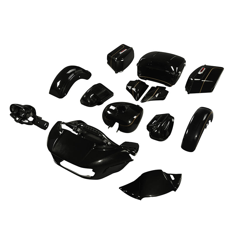 HR3 Black Quartz 2017RGU Complete Body Fairing Kit For Harley Road Glide Limited FLTRK 15-23