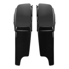 HR3 Vivid Black 5" Stretched Extended Saddlebags For Harley Touring 2014-2023