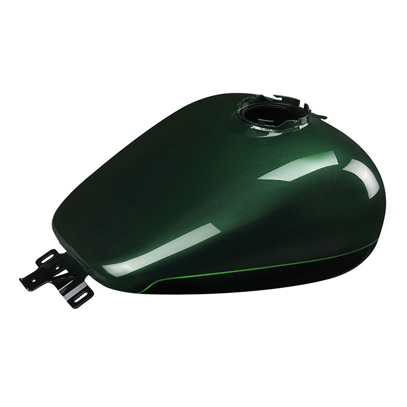HR3 Deep Jade Pearl / Vivid Black Fuel Gas Tank For 2008-2023 Harley Touring Models