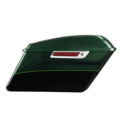 HR3 Deep Jade Pearl / Vivid Black Hard Saddlebags (Regular) For Harley Touring 14-23