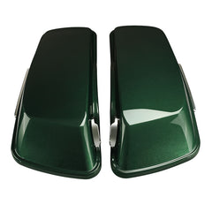 HR3 Deep Jade Pearl / Vivid Black Hard Saddlebags (Regular) For Harley Touring 14-23