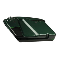 HR3 Deep Jade Pearl / Vivid Black Hard Saddlebags (Regular) For Harley Touring 14-23