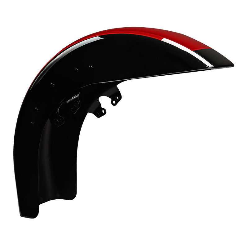 HR3 Billiard Red / Vivid Black 2021RGS Motorcycle 18" Wide Tire Front Mudguard Fender For Harley Touring Models 2014-2023