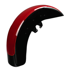 HR3 Billiard Red / Vivid Black 2021RGS Motorcycle 18" Wide Tire Front Mudguard Fender For Harley Touring Models 2014-2023