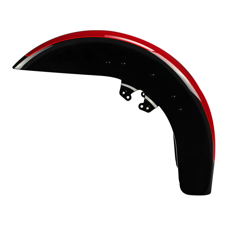 HR3 Billiard Red / Vivid Black 2021RGS Motorcycle 18" Wide Tire Front Mudguard Fender For Harley Touring Models 2014-2023