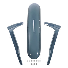 Custom Chrome Heavy-Duty Iron Front Mudguard Fender Fit for Harley Low Rider S FXLRS 2020-2026 & Low Rider ST FXLRST 2022-2026 (Sharkskin Blue)