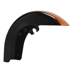 HR3 Amber Whiskey / Vivid Black Motorcycle 18" Wide Tire Front Mudguard FenderFor Harley Touring Models 2014-2023