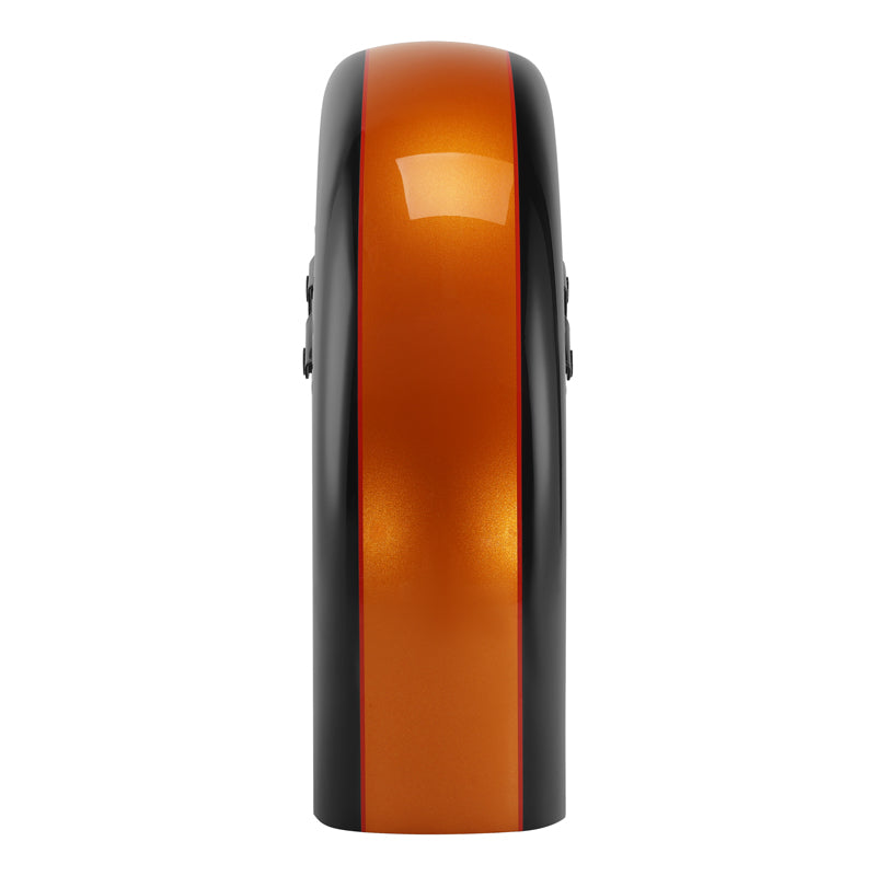 HR3 Amber Whiskey / Vivid Black Motorcycle 18" Wide Tire Front Mudguard FenderFor Harley Touring Models 2014-2023