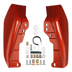 HR3 Sunset Orange / Sunset Black Fade Mid-Frame Air Deflectors For Harley Touring and Trike Models 09-24