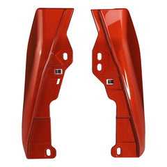 HR3 Sunset Orange / Sunset Black Fade Mid-Frame Air Deflectors For Harley Touring and Trike Models 09-24