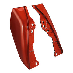 HR3 Sunset Orange / Sunset Black Fade Mid-Frame Air Deflectors For Harley Touring and Trike Models 09-24