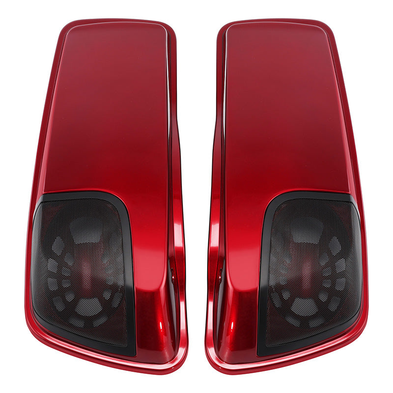 HR3 Velocity Red Sunglo 2017S CVO Saddlebag Lids With 5" x 7" Speaker Cutouts For Harley Touring Models 2014-2023