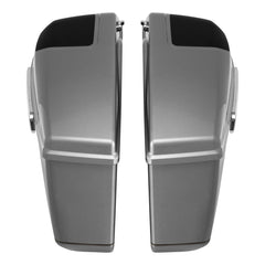 HR3 Dark Platinum Pinstripe Regular Saddlebags with 6*9" Speaker Cutouts for 2023+ HD Touring